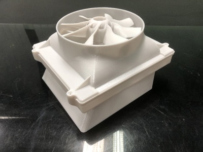 3Д печать рабочей модели вентилятора